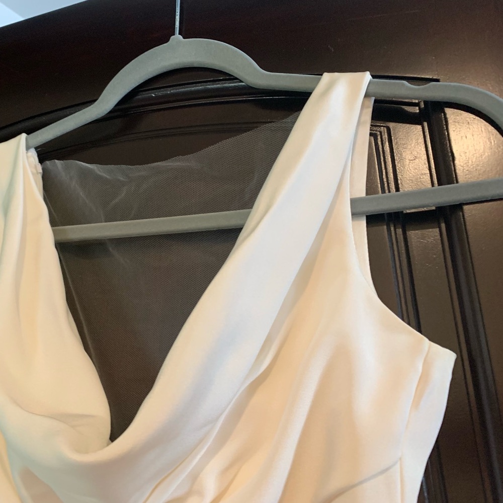 Ines Di Santo chic silk cowl neck wedding dress - Picture 7 of 8